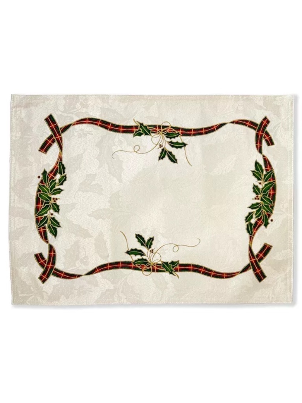 Lenox Holiday Nouveau Gold Cloth Placemat 2 Piece